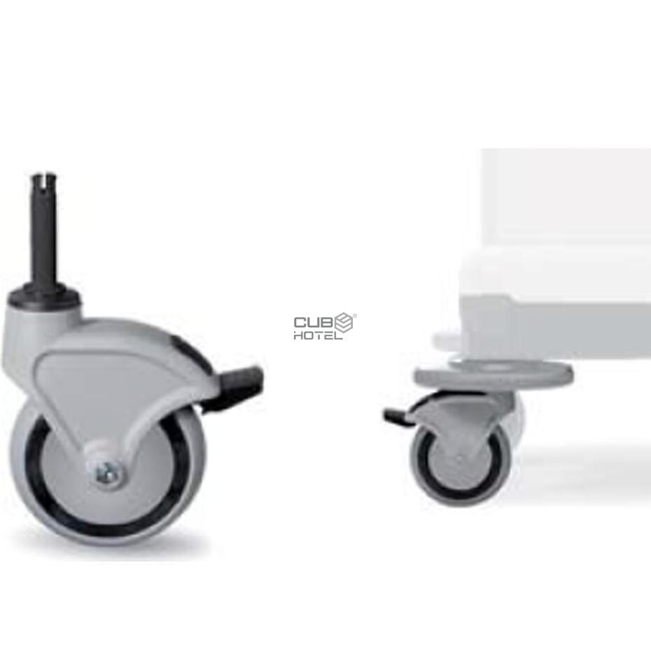 Rubber Wheel with Brake and Bumper for Hotel Car Magic
