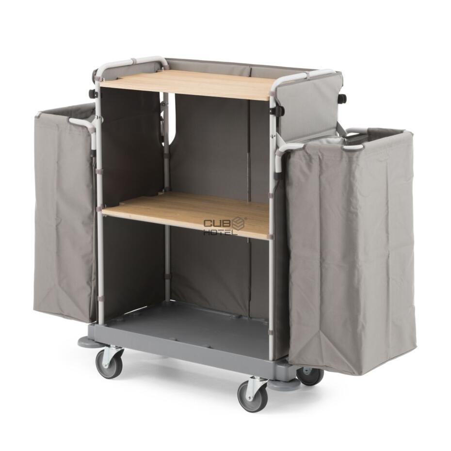 Green Hotel 875 Housekeeping Trolley with 2 Bags