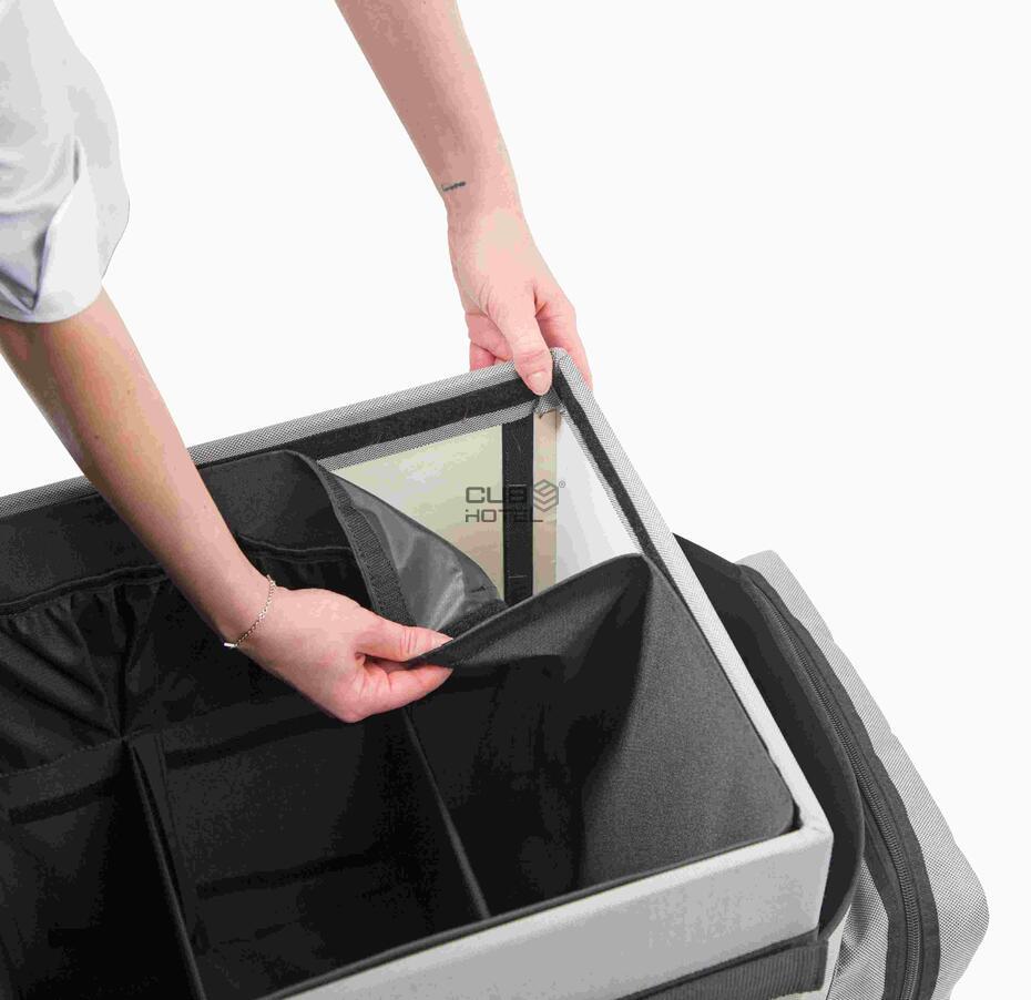 Coche Housekeeping Gris Portátil H-Cube Basic