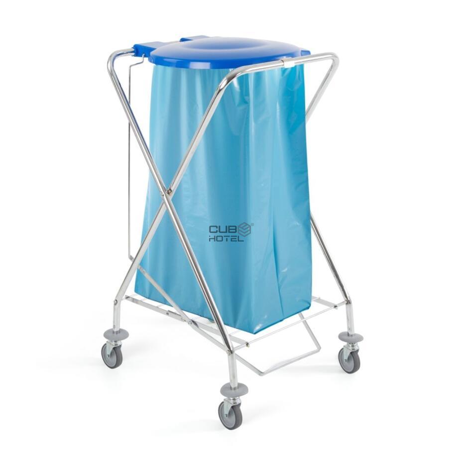 Carro Dust com Tampa e Pedal 120L