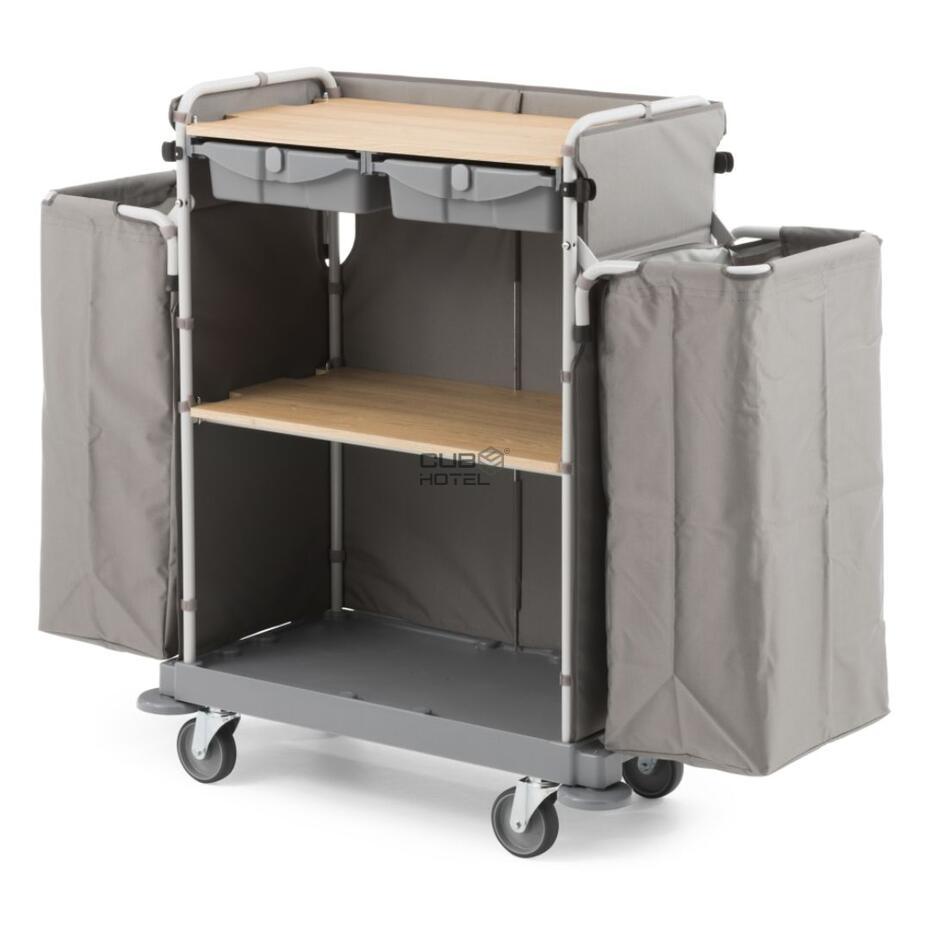 Carro Housekeeping Green Hotel 875 con 2 Bolsas y 2 Cajones
