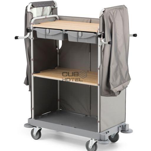 Carro Housekeeping Green Hotel 875 con 2 Bolsas y 2 Cajones