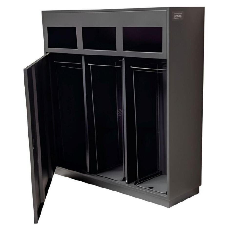 Ecoponto 180L Exterior para Espaços Públicos com 3 Separadores