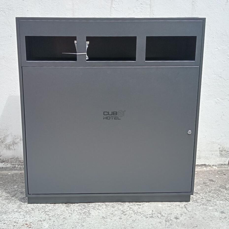 Ecoponto 180L Exterior para Espaços Públicos com 3 Separadores