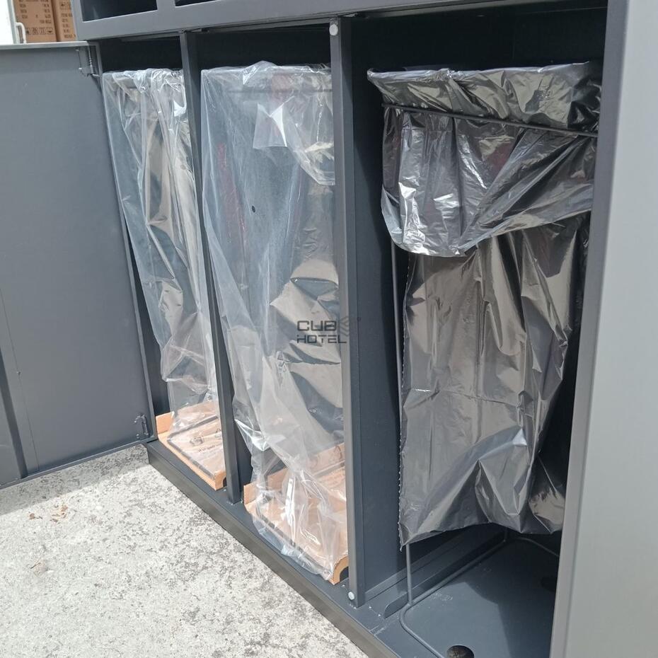 Ecoponto 180L Exterior para Espaços Públicos com 3 Separadores