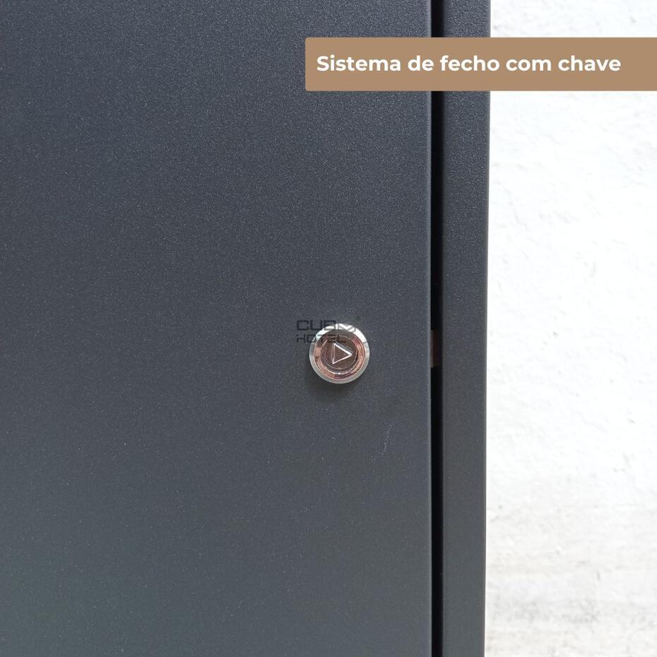 Ecoponto 180L Exterior para Espaços Públicos com 3 Separadores