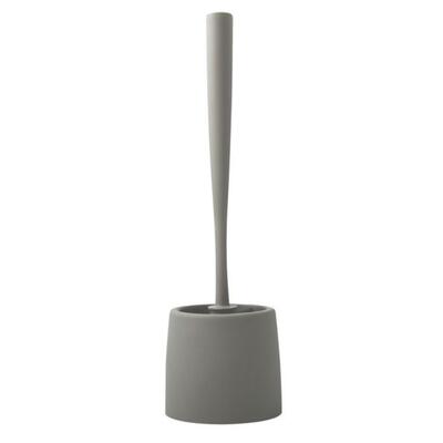 Grey Toilet Brush with Holder