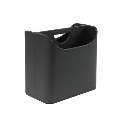 Magazine Holder in Black or Sand Faux Leather