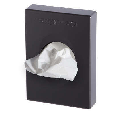 Dispenser Sanitary Bags black matt ABS