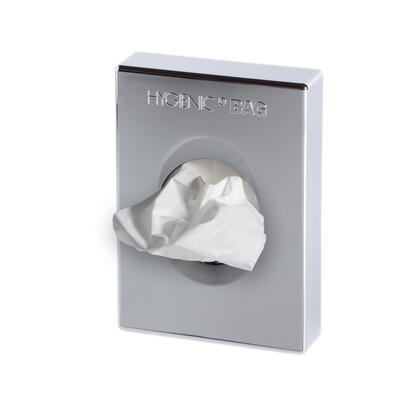 Dispenser Bolsas Higiénicas 13,5X10X2,6 Cm Plateado Abs