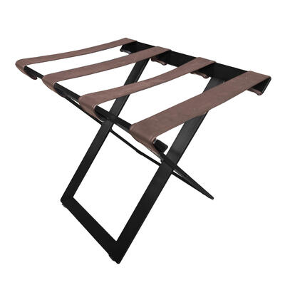 Black Metallic Design Luggage Support