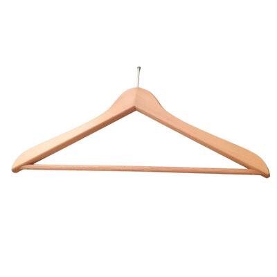 100 cabides madeira natural com gancho anti-roubo 17 mm