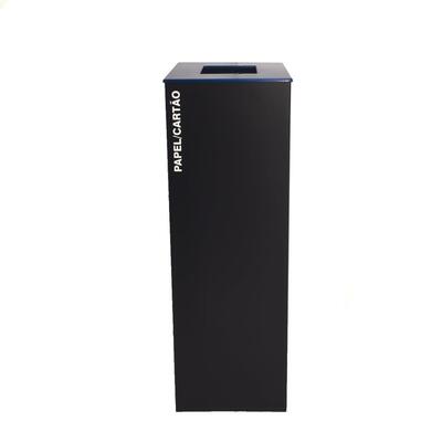 Individual Recycling Bin Paper/Cardboard Painted 45L Black