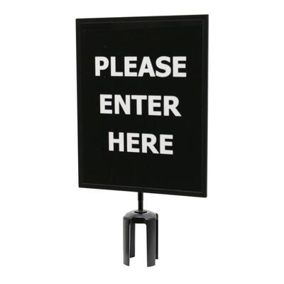 A4 Black Information Display