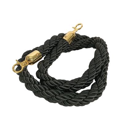 Black and Gold Separation Rope for Post 150 cm