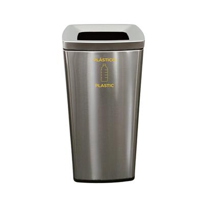 Brushed Stainless Steel 26L Waste Bin