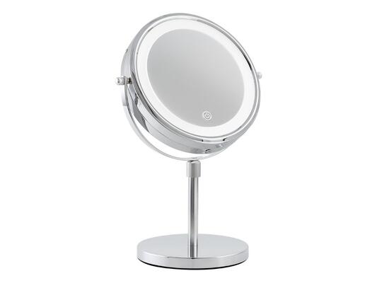 Winchester Chrome LED Table Mirror with Batteries