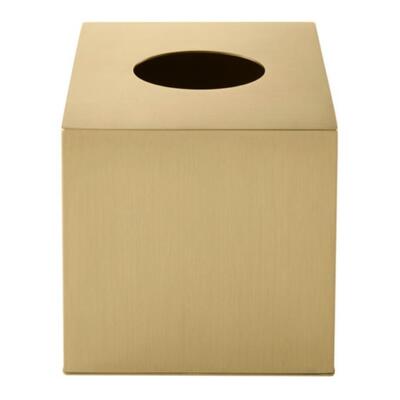 Cubo para Pañuelos Plymouth Dorado Cepillado