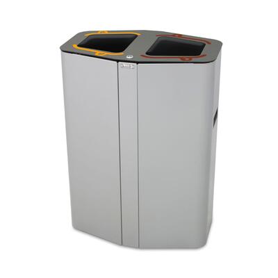 Ecopoint Munich 2 Compartments in Galvanized Steel 100L