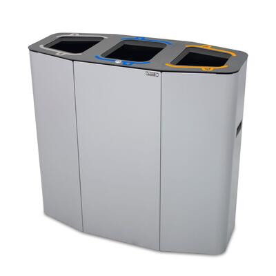 Ecopoint Munich 3 Compartments in Galvanized Steel 160L