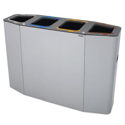 Ecopoint Munich 4 Compartments in Galvanized Steel 220L