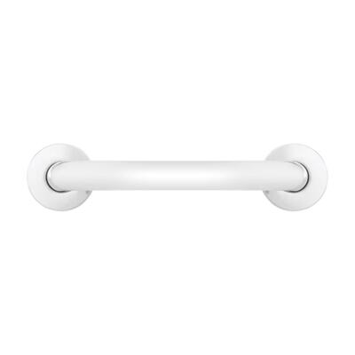Barra de apoyo acero blanco 30cm