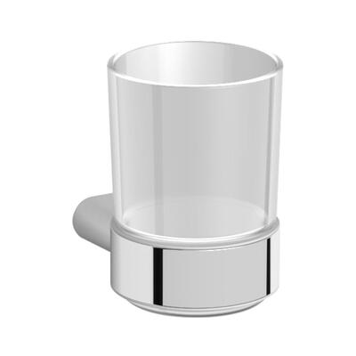 Vaso de Vidrio con Soporte de Pared