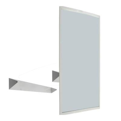 Reclining Mirror For Disabled With Satin Finished Stainless