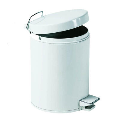 White Finished Steel Bin 5 Lt