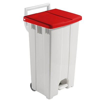 90 Lt Bin With Red Lid